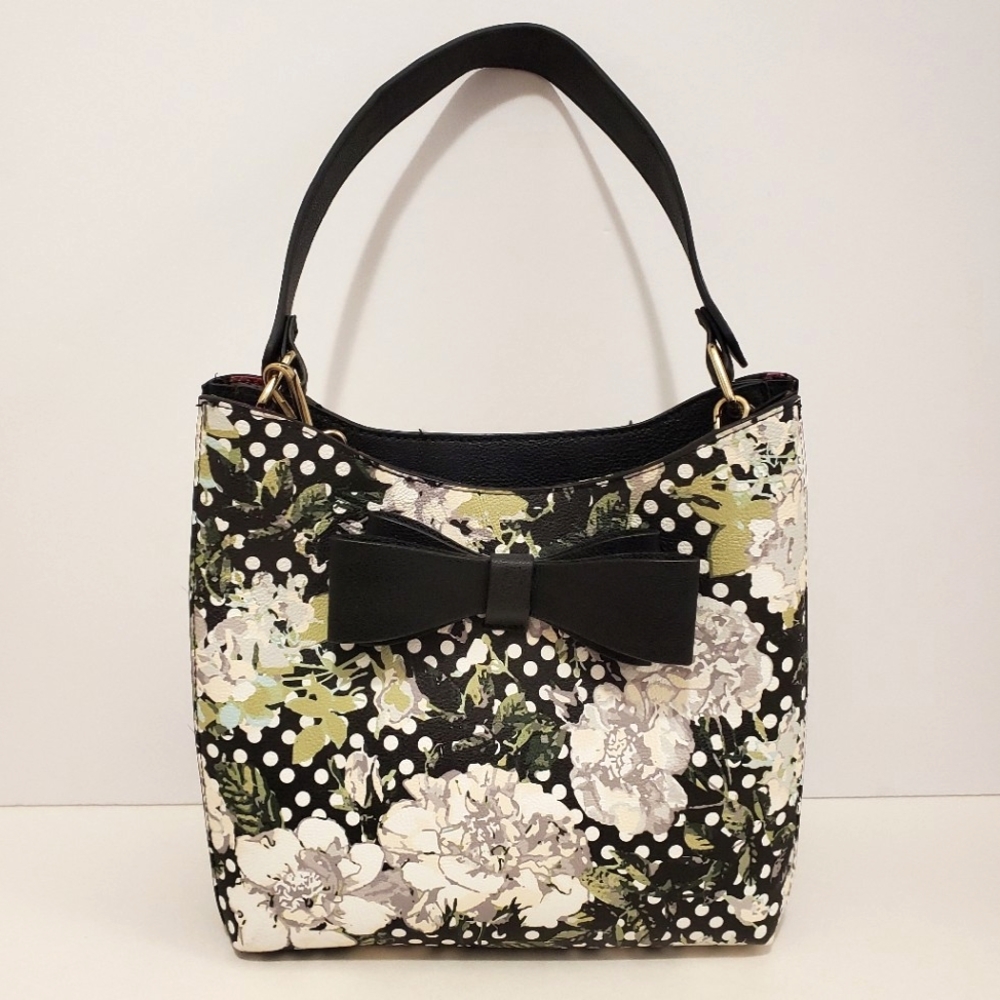 Betsey Johnson - Floral Print Crossbody Bag with removable strap - New